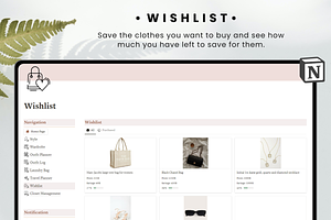 Wardrobe Manager Notion Template
