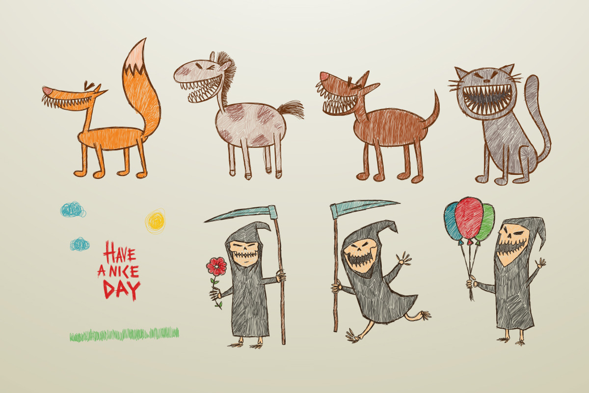 Have a nice day bundle, vector, an Illustration by IvanNikulin (Photo 2 of 2)