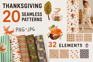 Thanksgiving Patterns & Elements