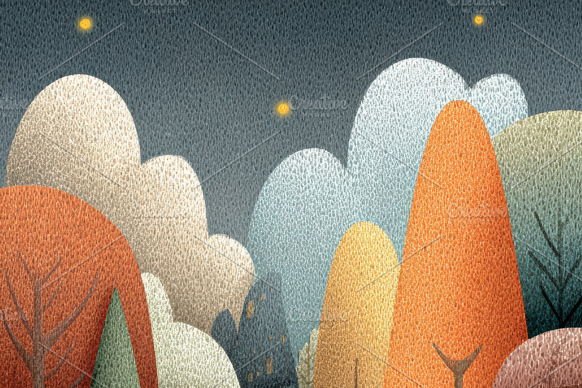 Whimsical Cartoon Landscape, an Illustration by Virgo Studio