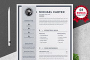 Resume/CV Bundle | 200+ for $29, a Resume Template by ResumeInventor (Thumbnail 68 of 207)