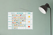 96 daily routine kids schedule cards, a Card Template by ann_etc (Thumbnail 6 of 6)