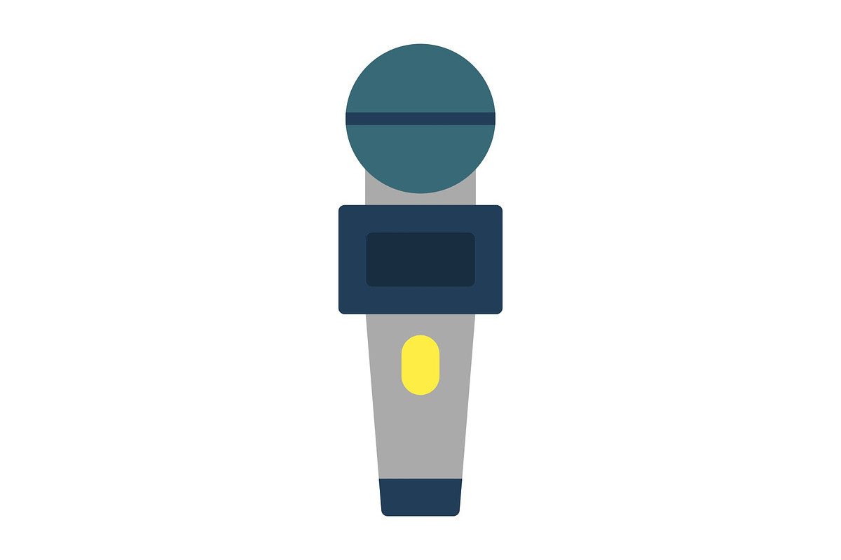Microphone Flat Icon, an Icon by Pexelpy (Photo 1 of 2)