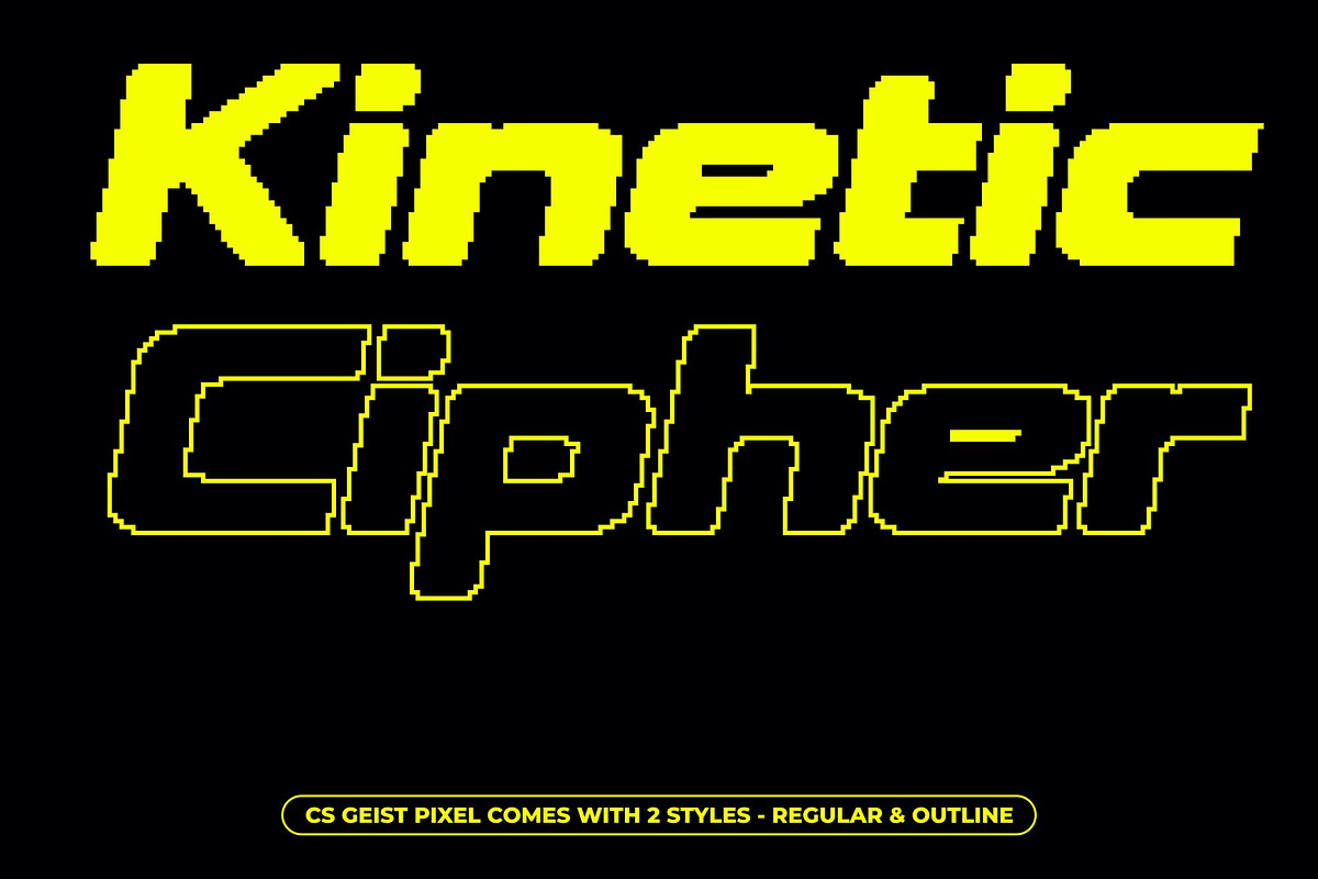 CS Geist Pixel, a Sans Serif Font by Craft Supply Co. (Photo 2 of 8)