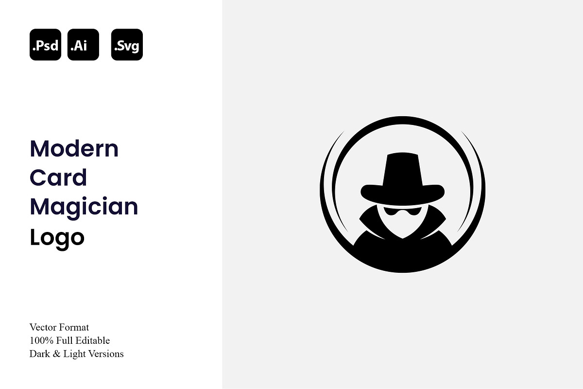 Modern Card Magician Logo, a Branding & Logo Template by Luxury Logos (Photo 1 of 4)