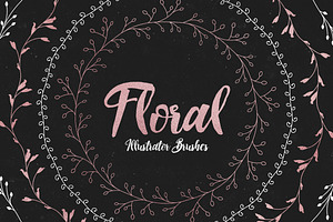 Floral Illustrator Pattern Brushes