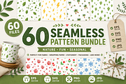 60 Cute Seamless Pattern, a Pattern Graphic by Rizenight (Thumbnail 1 of 5)