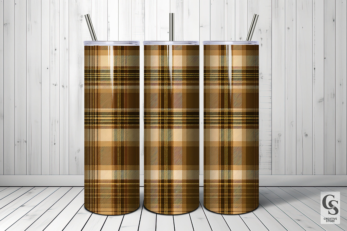 Gold Tartan Plaid Seamless Pattern, a Pattern Graphic by Creative Store (Photo 5 of 5)