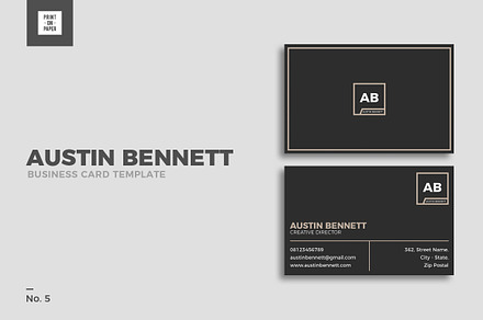 Minimalist Business Card No. 5