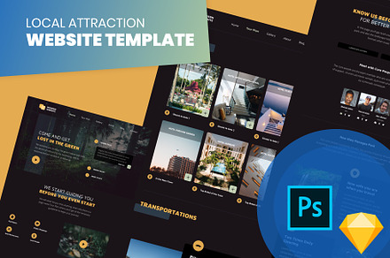 Local Attraction Website Template