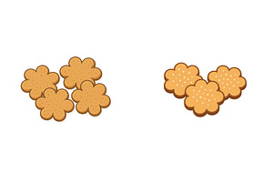 Colorful flower-shaped cookies, a Food & Drink Photo by ZinetroN
