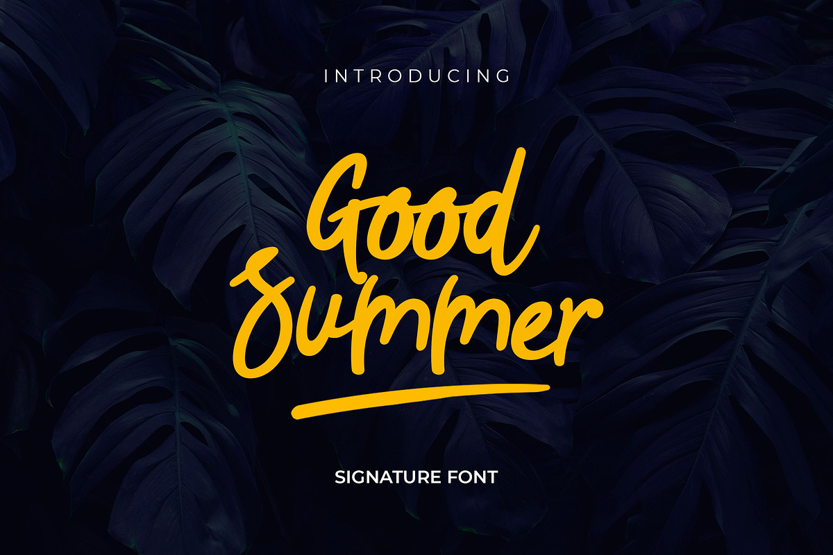 Good Summer Signature Font