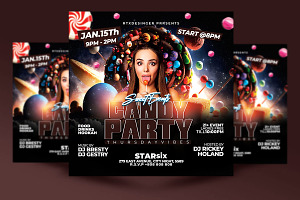 Candy Party Flyer, a Flyer Template by RTXdesinger99
