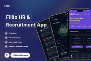 HR & Recruitment App UI Kit, an UI Kit Template by floxui (Thumbnail 1 of 8)