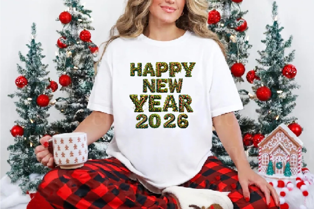Christmas Happy New Year PNG, an Illustration by DreamArtGraphic (Photo 4 of 5)