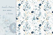 watercolor Blue flowers, Patterns, a Decorative Illustration by Lisima (Thumbnail 12 of 14)