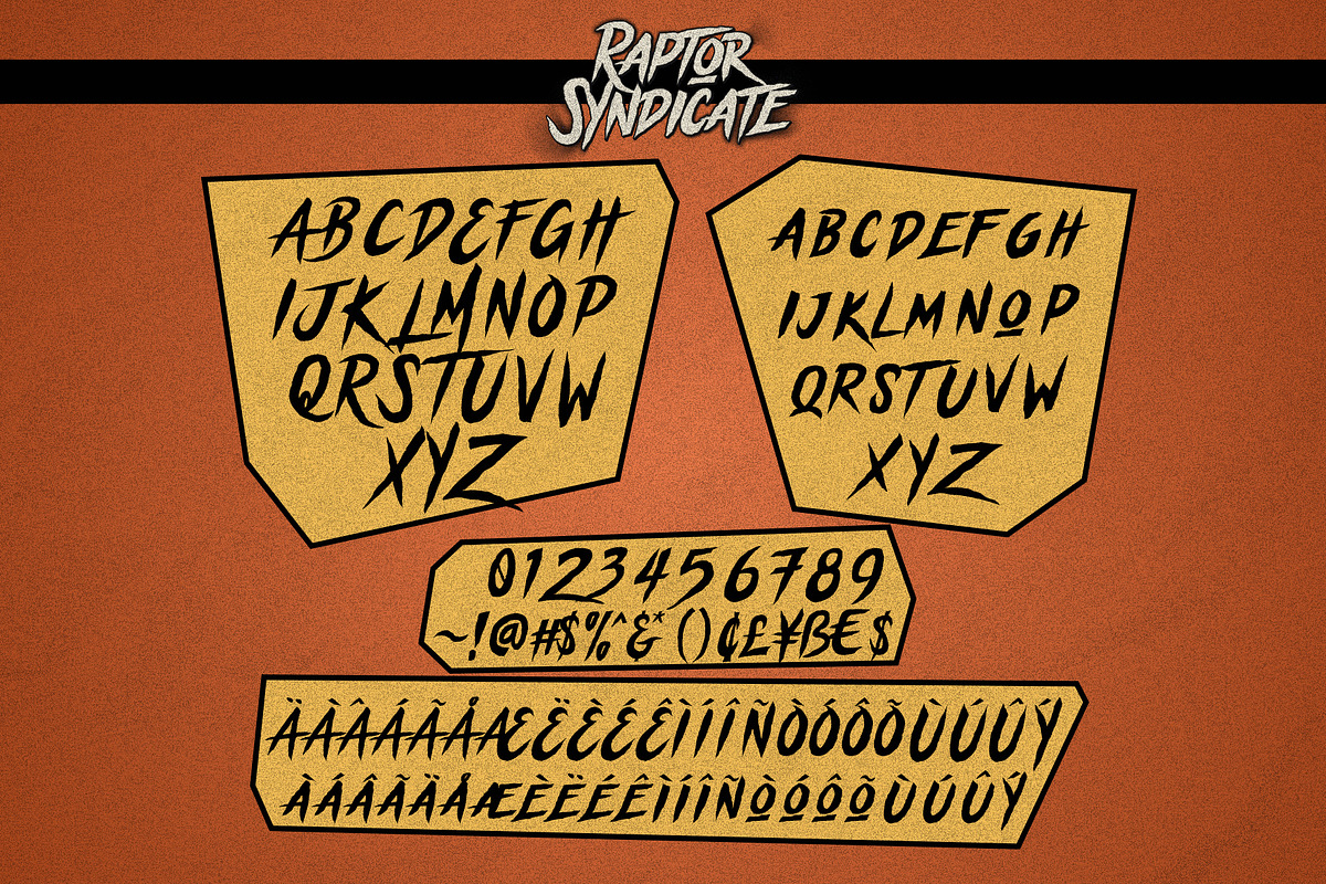 Raptor Syndicate - Halloween Font, a Serif Font by giemons™ (Photo 3 of 6)