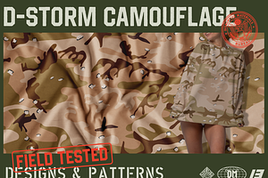 D-STORM Camo Seamless Pattern