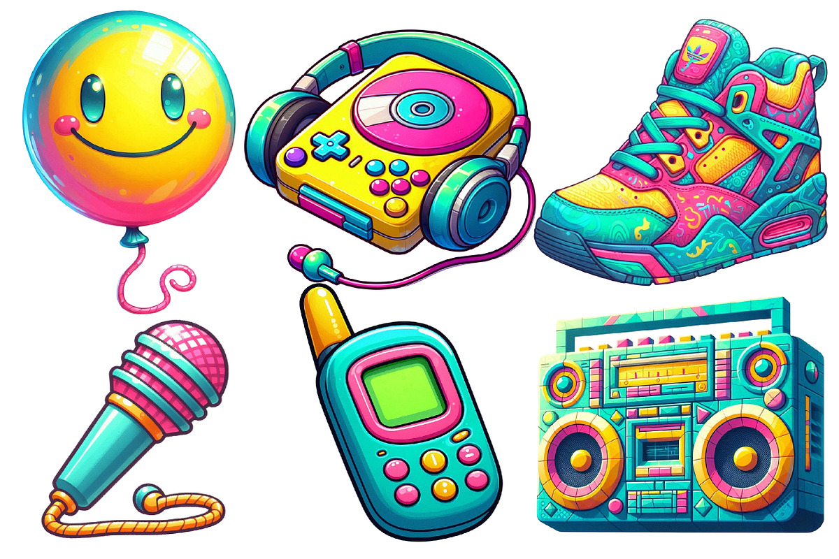 Nostalgic 90s Retro Sublimation, an Illustration by Designworld (Photo 3 of 7)