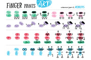 Finger prints ART (part 3), an Animal Illustration by Alena Razumova (Thumbnail 6 of 12)