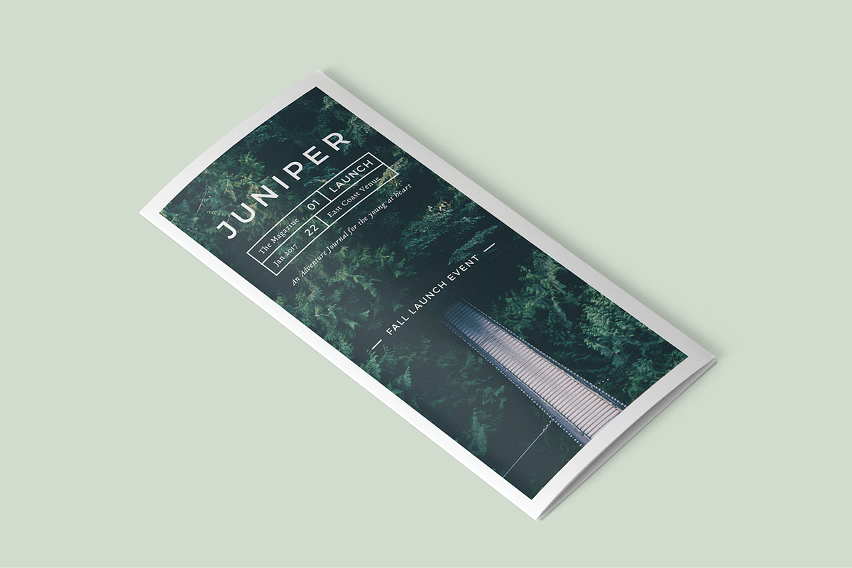 J U N I P E R  Trifold Brochure, a Brochure Template by 46&2 Collective (Photo 5 of 7)