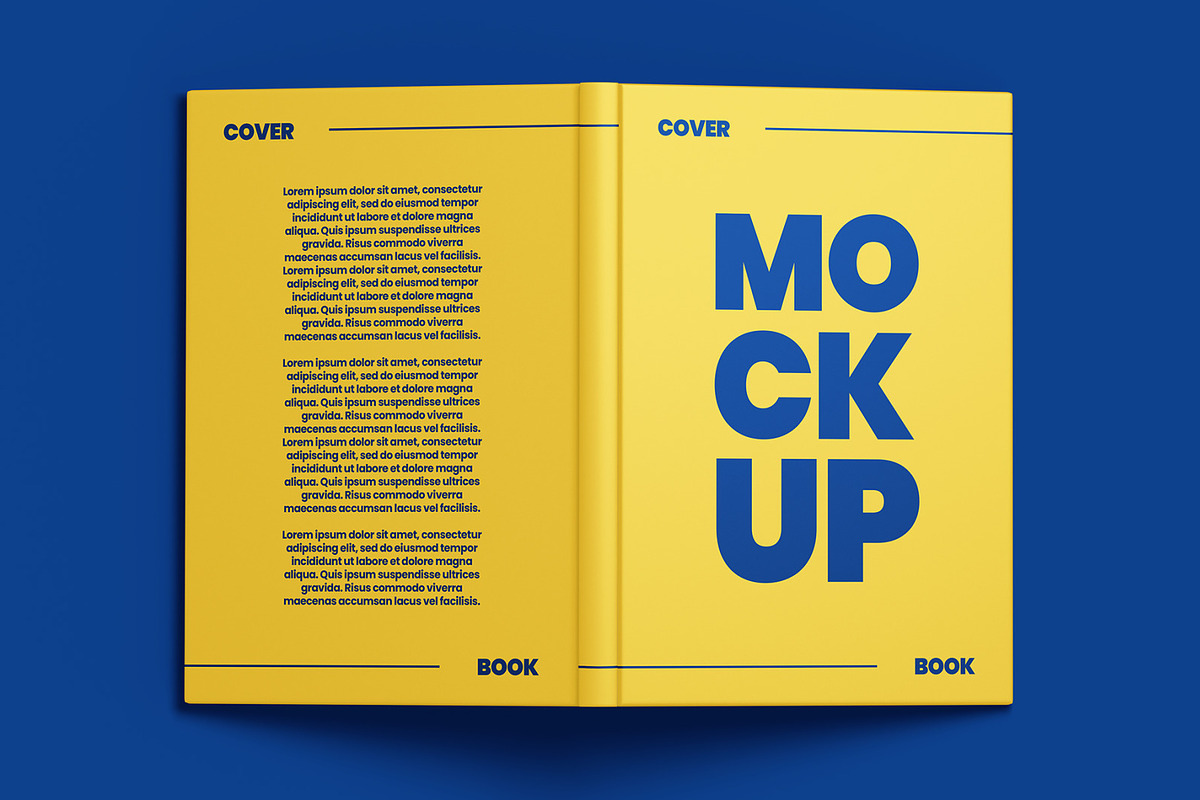 8 Book Cover Mockup Set, a Print Template by Graphic Bird (Photo 5 of 11)