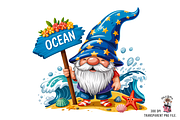 Beach Gnome Summer PNG Bundle, a Graphic by Clipart Studio (Thumbnail 5 of 12)