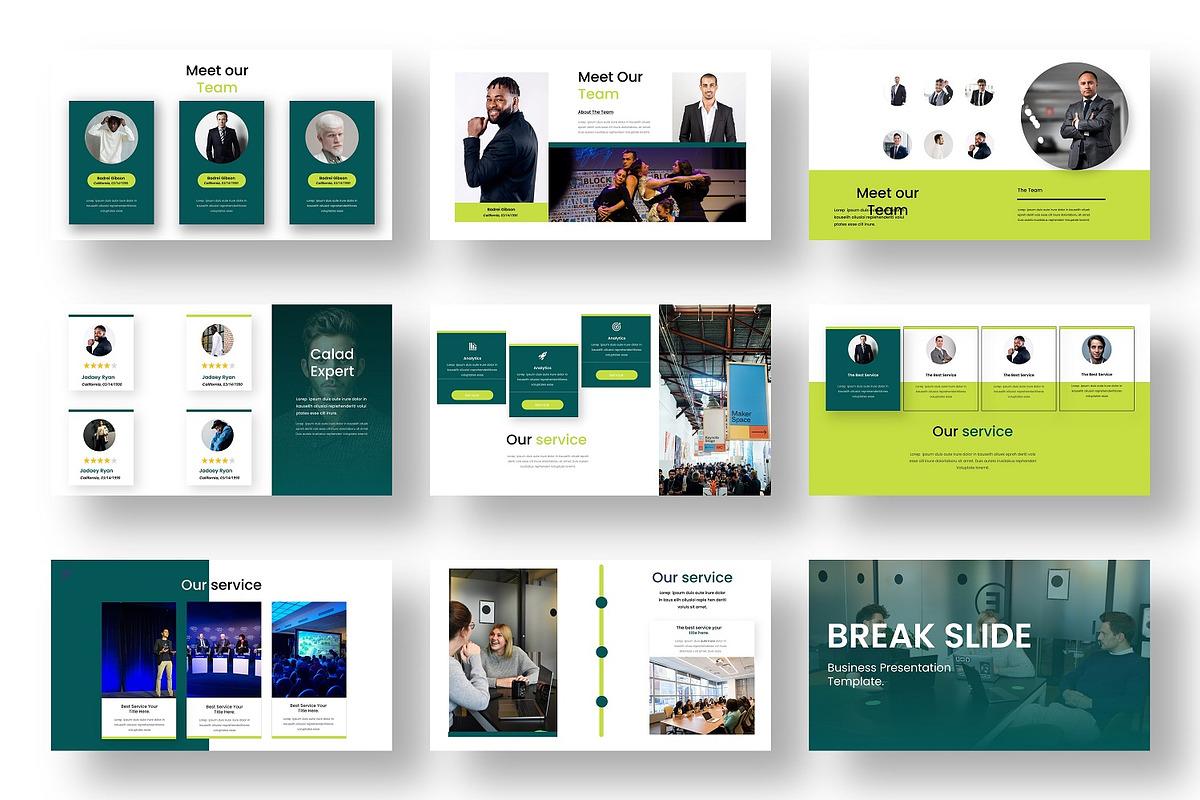 Calad  – Business PowerPoint Templat, a Presentation Template by Dens Creative Studio (Photo 3 of 6)