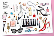 Big set of female accessories, an Object Illustration by Lina's store (Thumbnail 2 of 9)