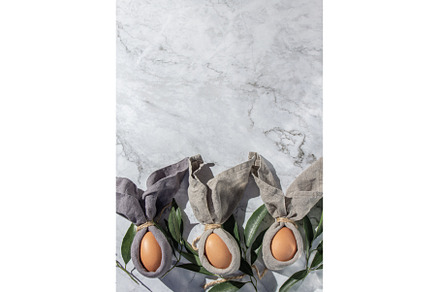Festive easter background with, a Holiday Photo by LARISA BLINOVA