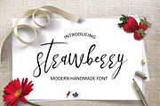 Strawberry, a Script Font by JosephaStone (Thumbnail 1 of 6)