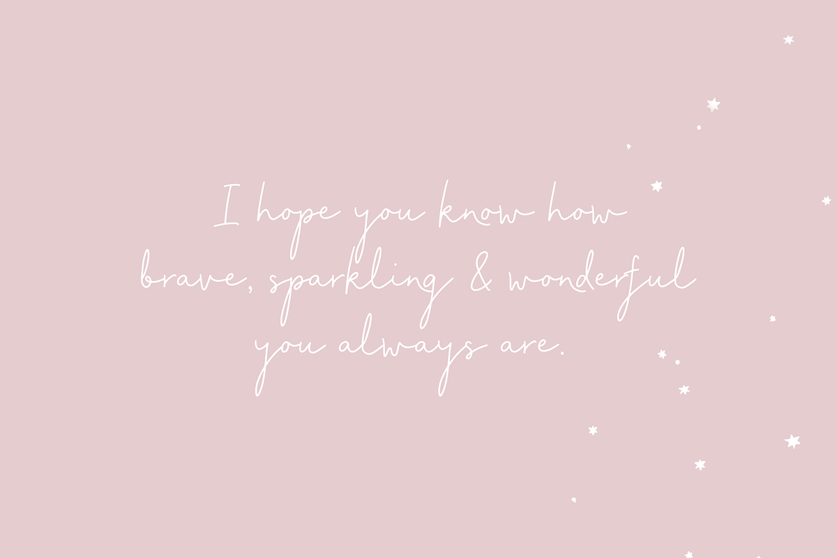 Passion Script Font preview 2