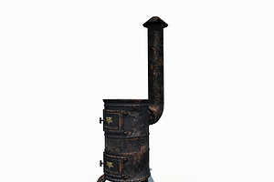 Old Stove Low Poly PBR