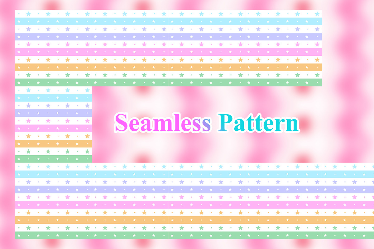 Pastel Stripe Seamless Pattern, a Pattern Graphic by Digital Studio (Photo 2 of 7)