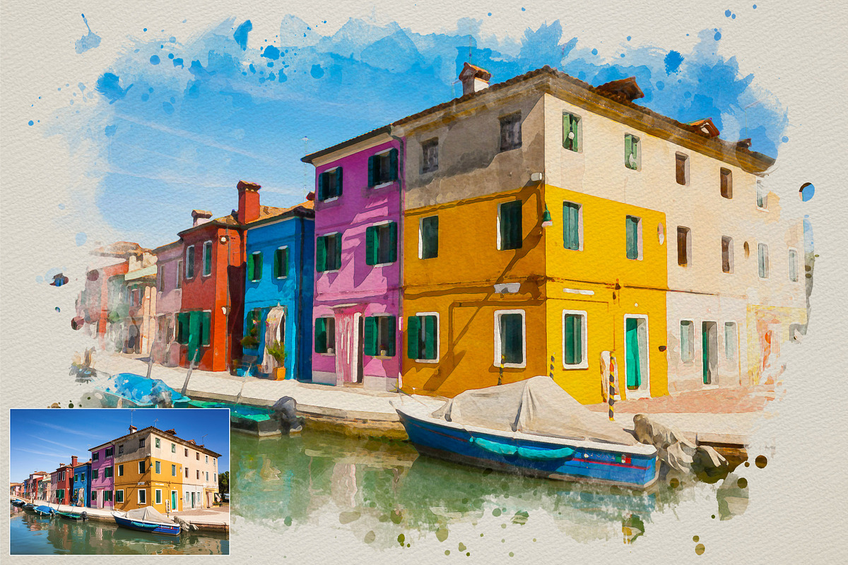 Artistic Watercolor Effect Photoshop, an Action Add-On by liptouse (Photo 10 of 11)