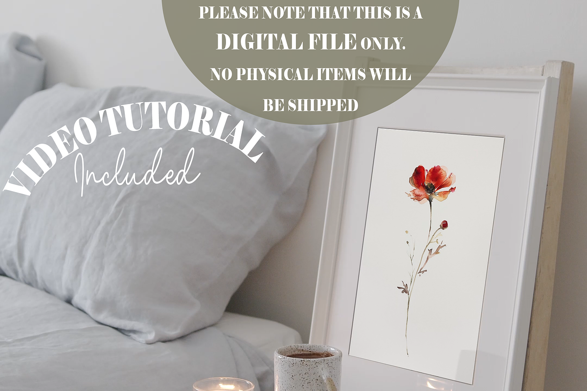 2:3 frame video mockup, wall art mp4, a Household Mockup by Pixelkrafter (Photo 4 of 4)
