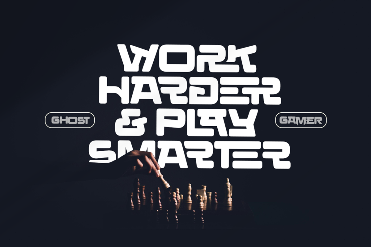 Ghost Gamer - Gentle Display Font, a Sans Serif Font by Grontype (Photo 4 of 10)