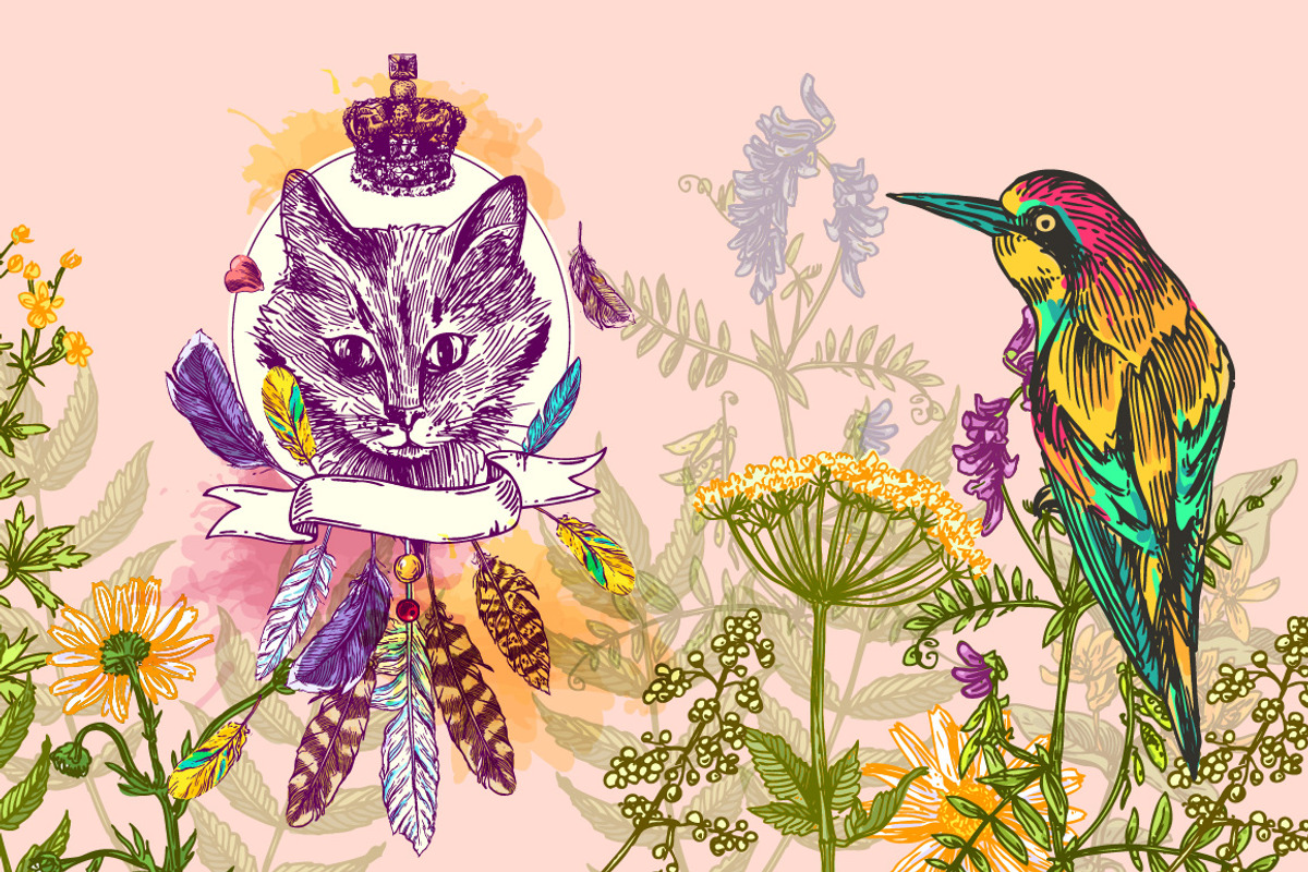 Boho animals, an Animal Illustration by Steshnikova (Photo 2 of 4)