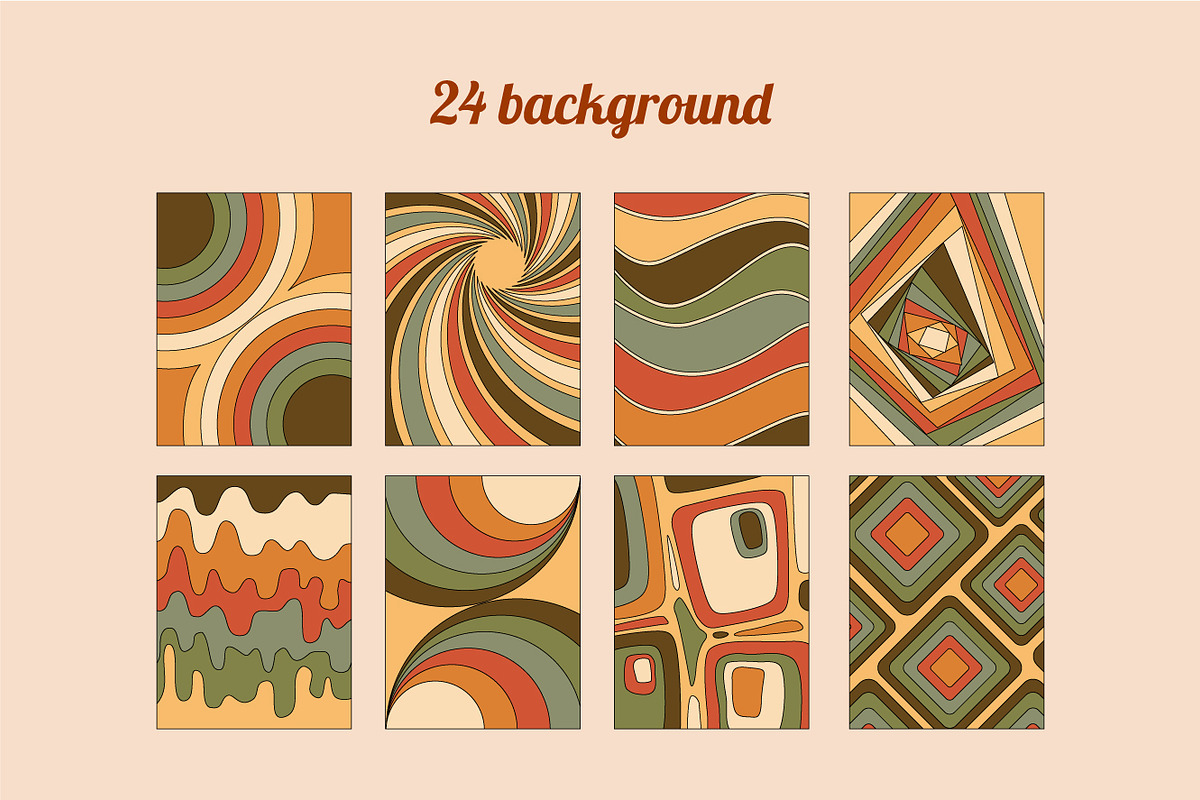 Retro Vintage Groovy Collections, an Illustration by Vesvocrea (Photo 8 of 10)