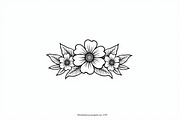Hand Drawn Floral Coloring Pages, an Illustration by hafijul (Thumbnail 7 of 9)