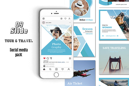 Tour And Travel Social Media Pack, a Social Media Template by ZAAS