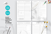 Daily Weekly Monthly To-Do Planner, a Stationery Template by Amit Debnath (Thumbnail 1 of 6)