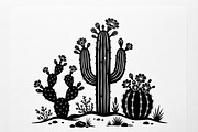 60 Desert Cactus Floral Silhouette, a Seasonal Illustration by Amazin_art (Thumbnail 7 of 34)