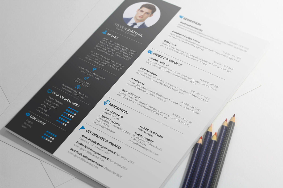 Resume/CV + Cover Letter, a Resume Template by vanroem (Photo 3 of 7)