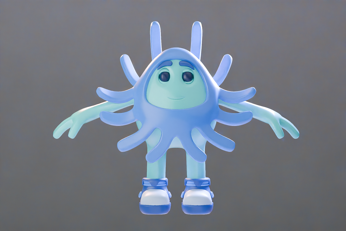 Water Monster 3D Character Pack, a Characters & Person 3D Model by Dudukbersama (Photo 2 of 11)