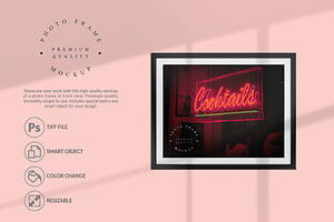 Texture Photo Frame Mockup