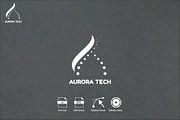 Aurora Tech Design Logo Template, a Branding & Logo Template by Ingat Sahabat (Thumbnail 1 of 3)