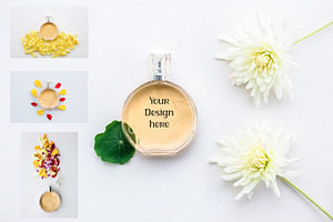 fragrant perfume bottle mockup, a Packaging Mockup by VetalStock