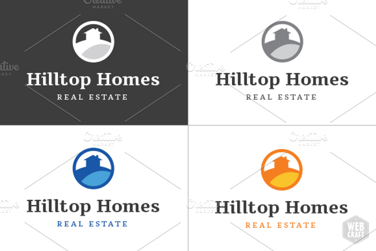Hilltop Homes Real Estate Logo, a Branding & Logo Template by WebCraft (Photo 3 of 4)