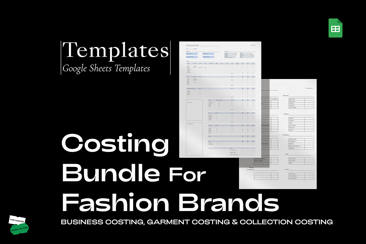Fashion Costing Template Bundle, a Templates & Theme by The Fashion Work Store (Photo 1 of 5)